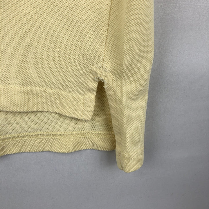 Burberry's short sleeve polo shirt, made in the USA, size M for men cotton yellow type Vintage Second Hand