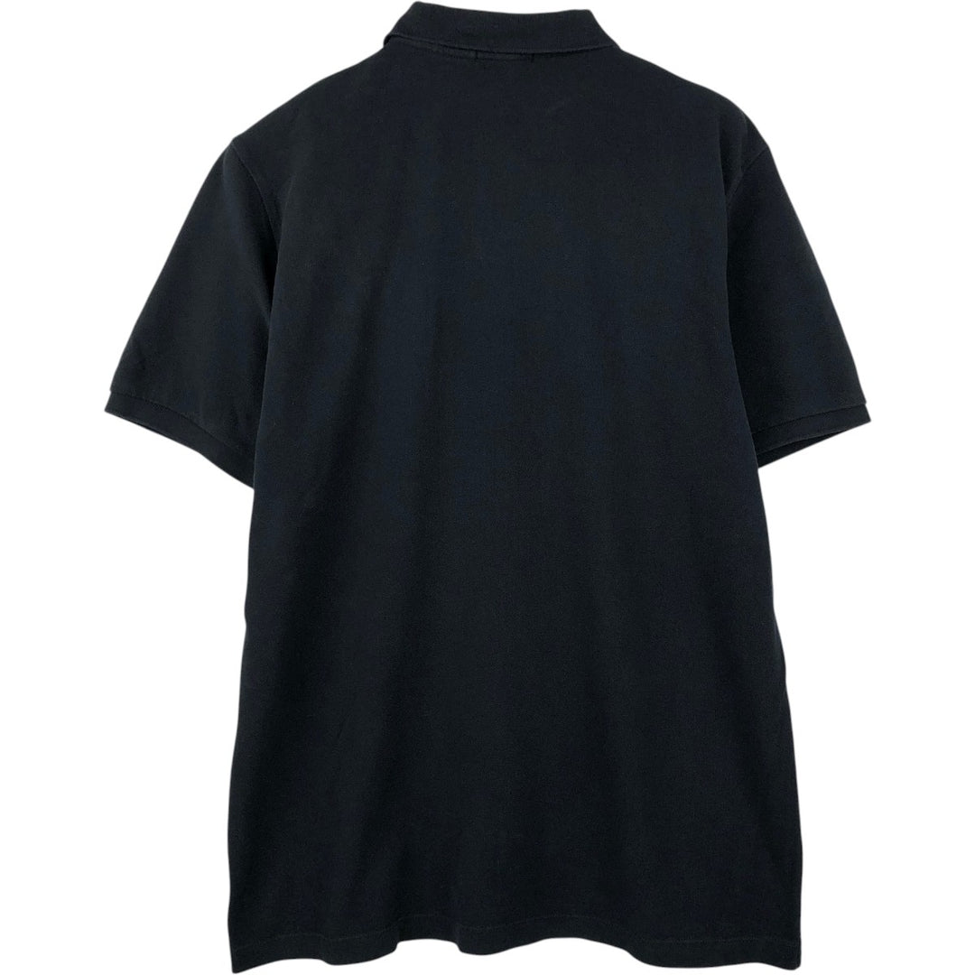 Burberry's BRIT short-sleeved polo shirt, men's size XL cotton black type Vintage Second Hand