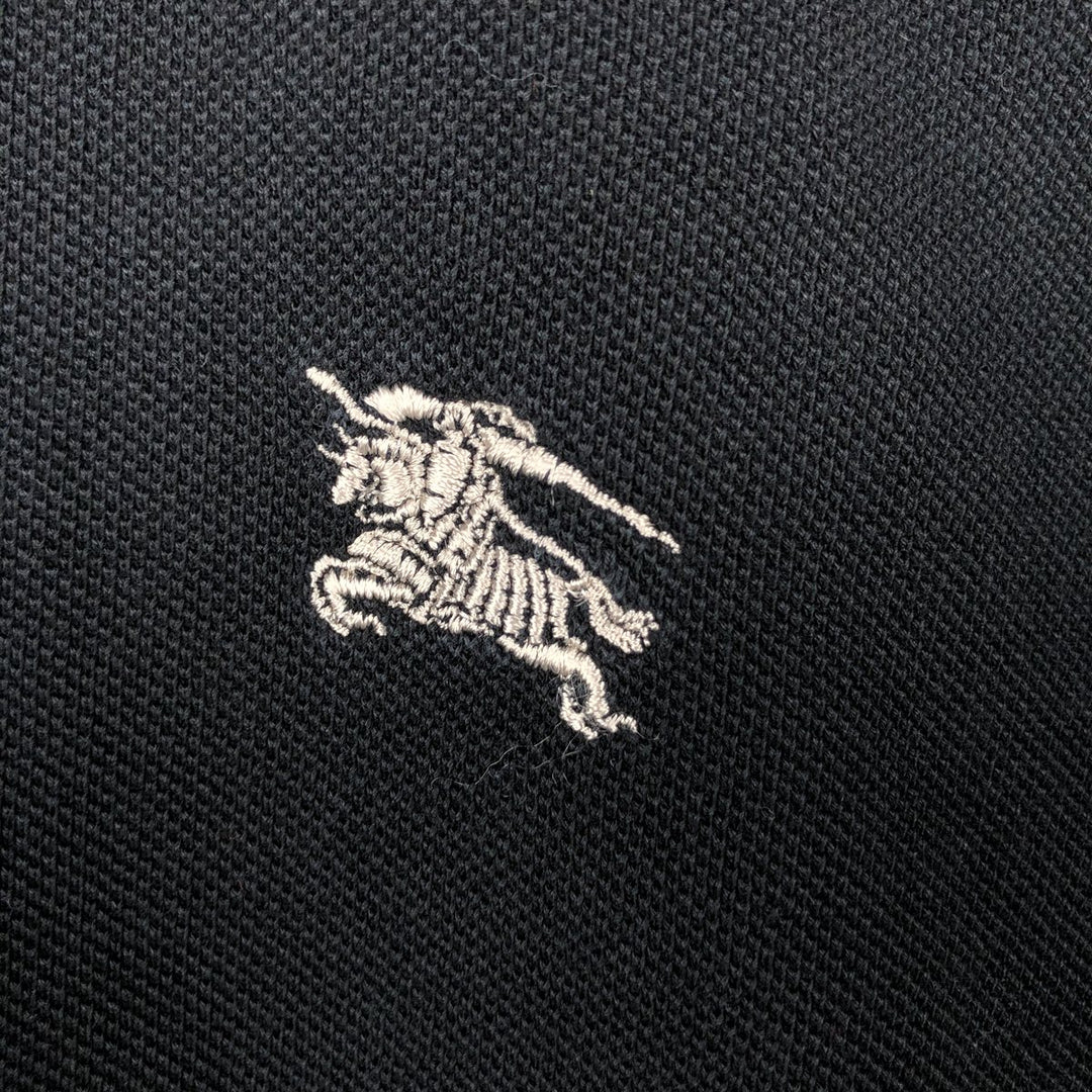 Burberry's BRIT short-sleeved polo shirt, men's size XL cotton black type Vintage Second Hand