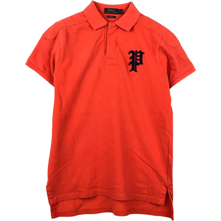 Ralph Lauren POLO RALPH LAUREN CUSTOM FIT short sleeve polo shirt men's size S cotton orange type Vintage Second Hand