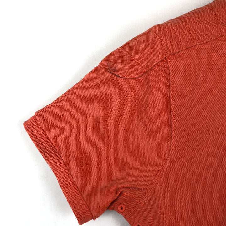 Ralph Lauren POLO RALPH LAUREN CUSTOM FIT short sleeve polo shirt men's size S cotton orange type Vintage Second Hand