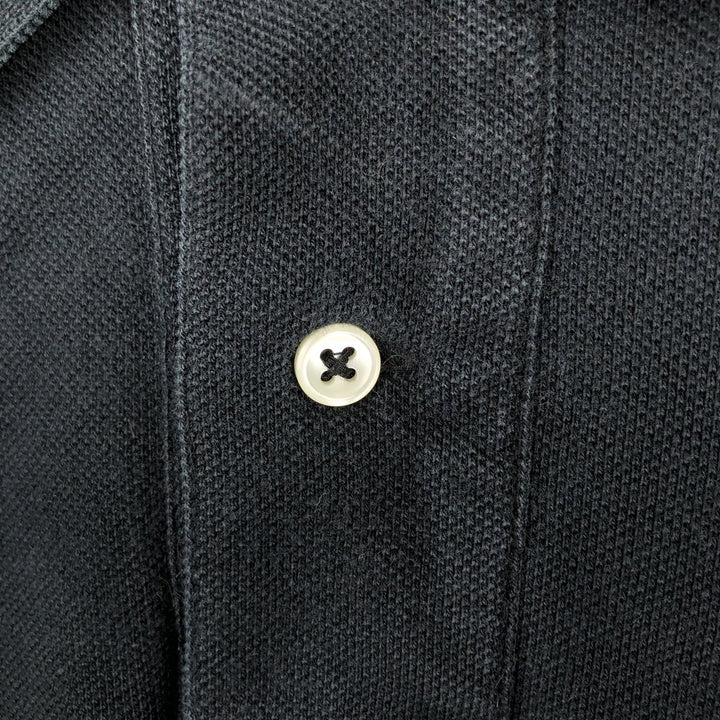 Ralph Lauren POLO by Ralph Lauren CUSTOM FIT Big Pony Short Sleeve Polo Shirt Men's XL cotton black type Vintage Second Hand