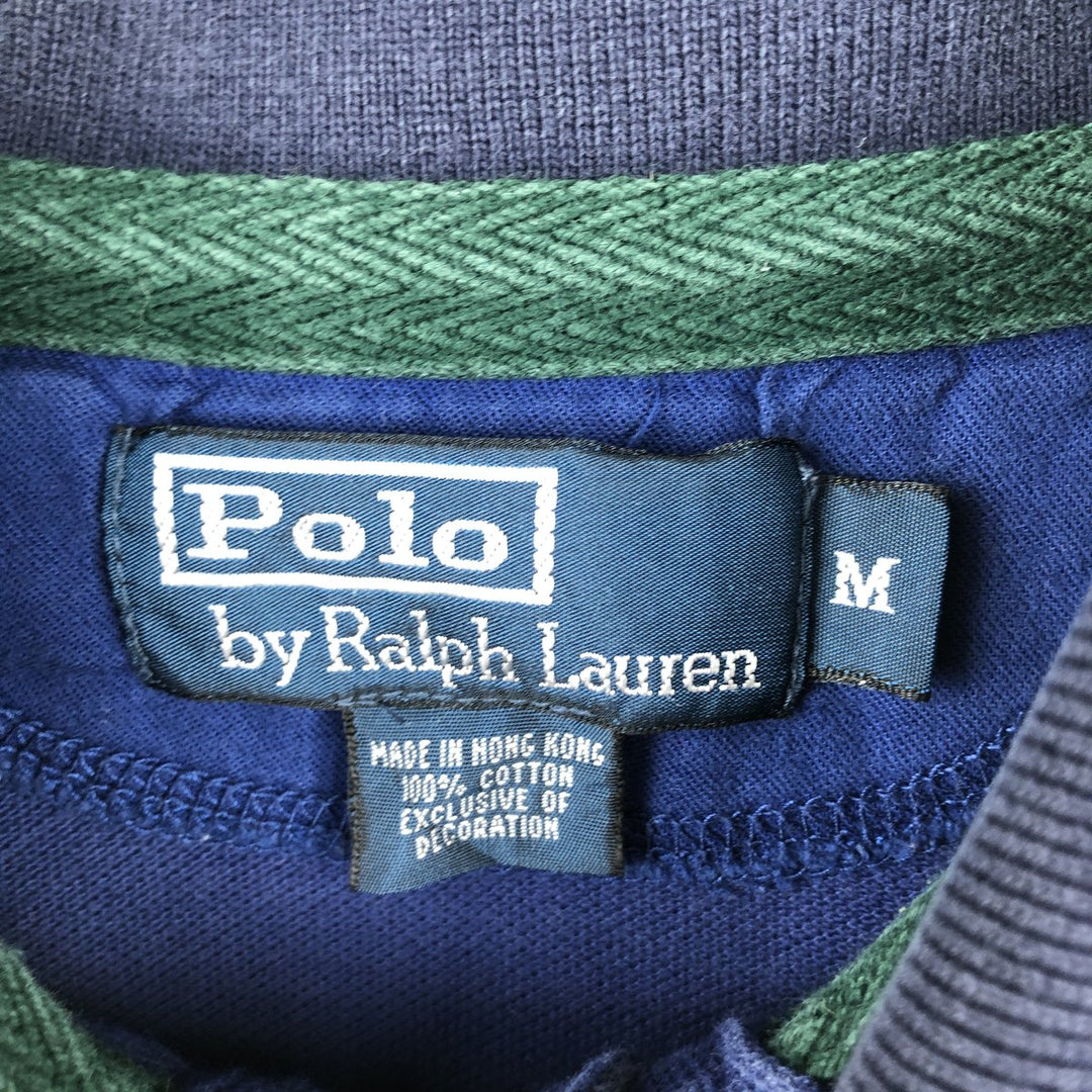 Ralph Lauren POLO by Ralph Lauren Big Pony Short Sleeve Polo Shirt Men's M cotton blue type Vintage Second Hand