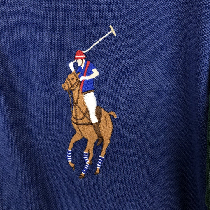 Ralph Lauren POLO by Ralph Lauren Big Pony Short Sleeve Polo Shirt Men's M cotton blue type Vintage Second Hand