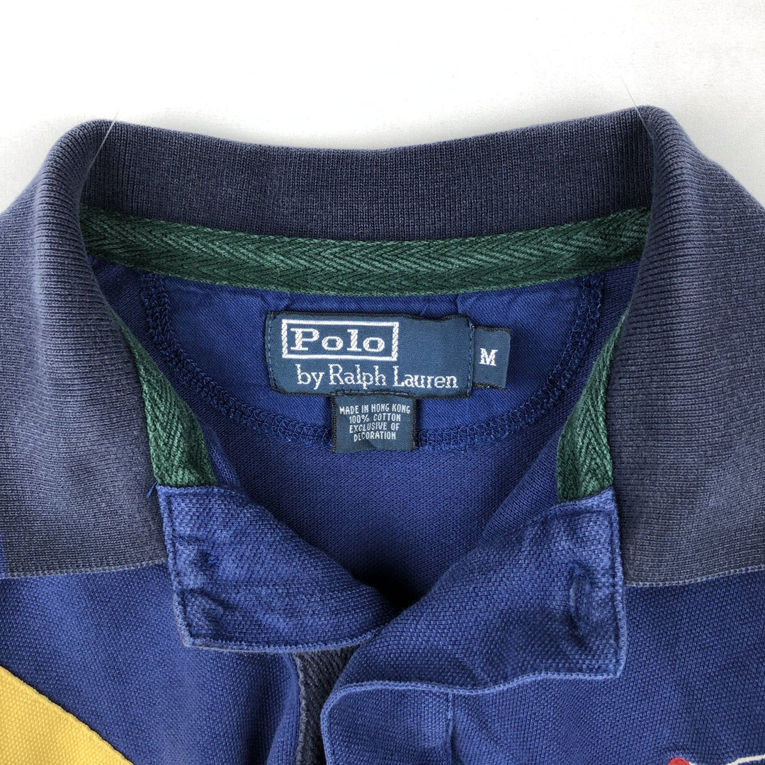 Ralph Lauren POLO by Ralph Lauren Big Pony Short Sleeve Polo Shirt Men's M cotton blue type Vintage Second Hand