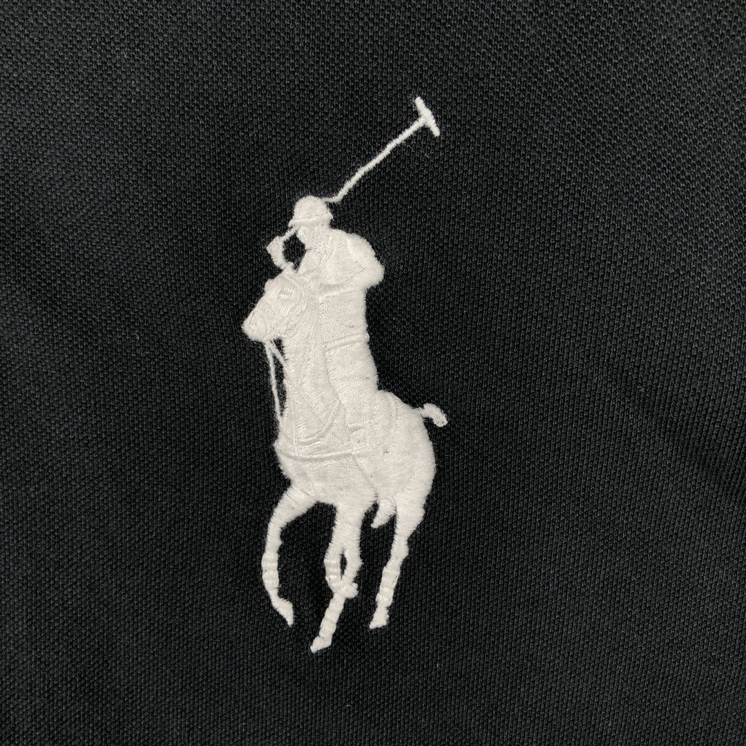 Ralph Lauren POLO by Ralph Lauren CUSTOM FIT Big Pony Short Sleeve Polo Shirt Men's L size cotton black type Vintage Second Hand
