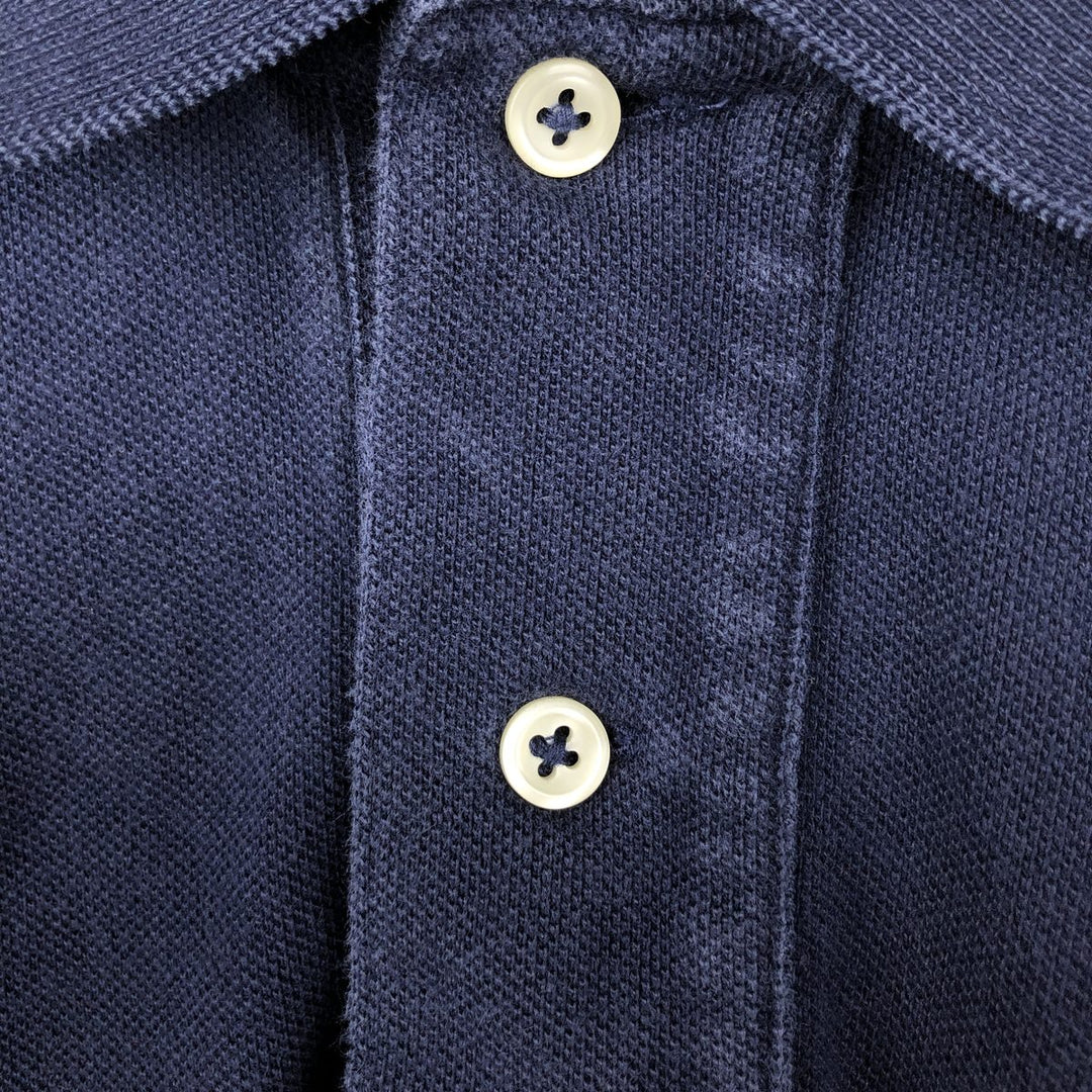 Ralph Lauren POLO RALPH LAUREN CLASSIC FIT Polo Bear Short-Sleeve Polo Shirt (Men's Size S) cotton navy blue type Vintage Second Hand
