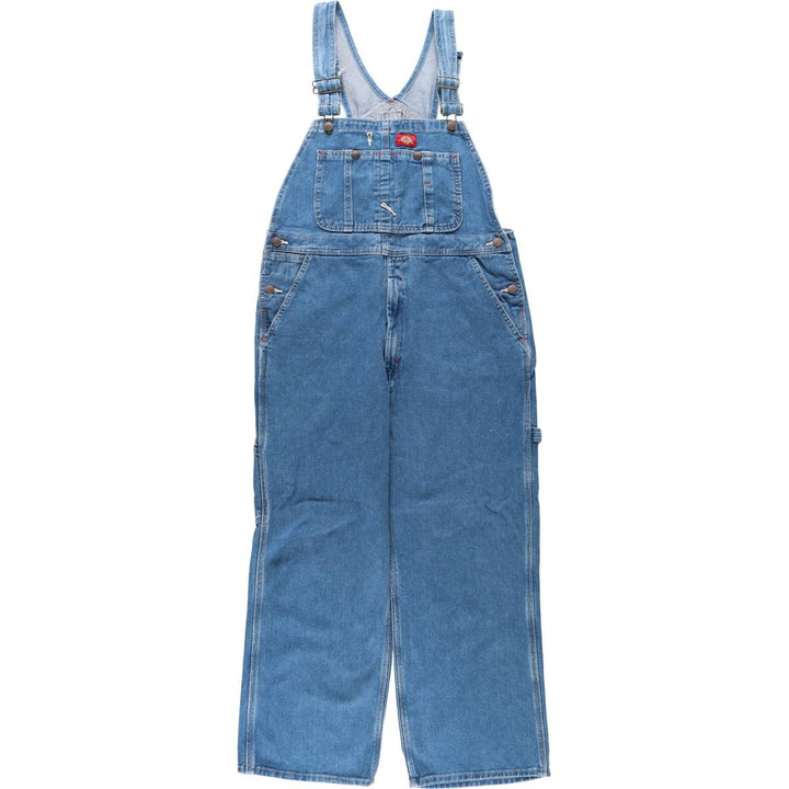 Dickies denim overalls for men, equivalent to w36 cotton blue type Vintage Second Hand