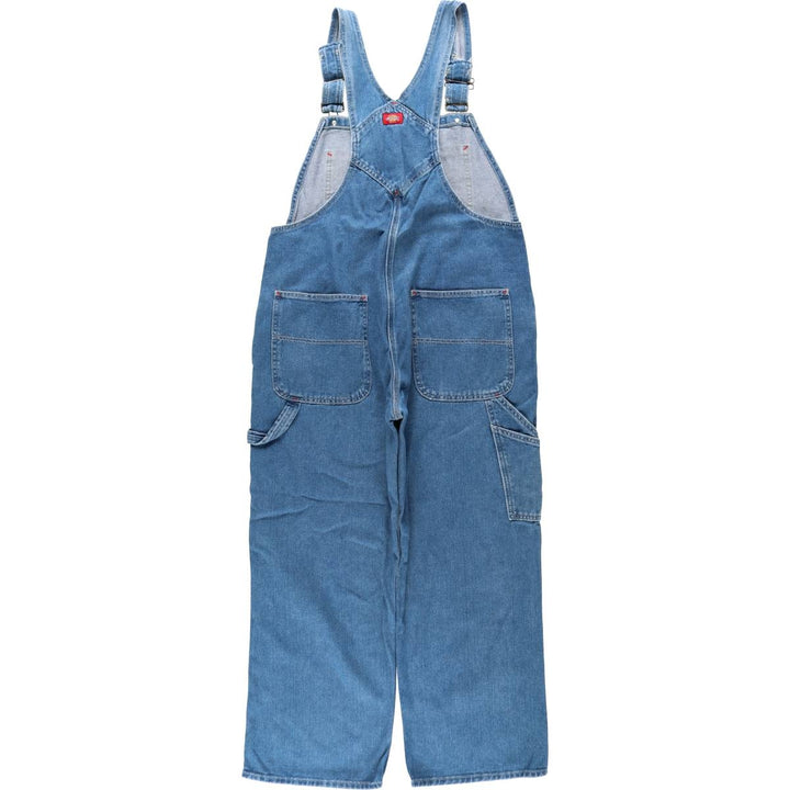 Dickies denim overalls for men, equivalent to w36 cotton blue type Vintage Second Hand