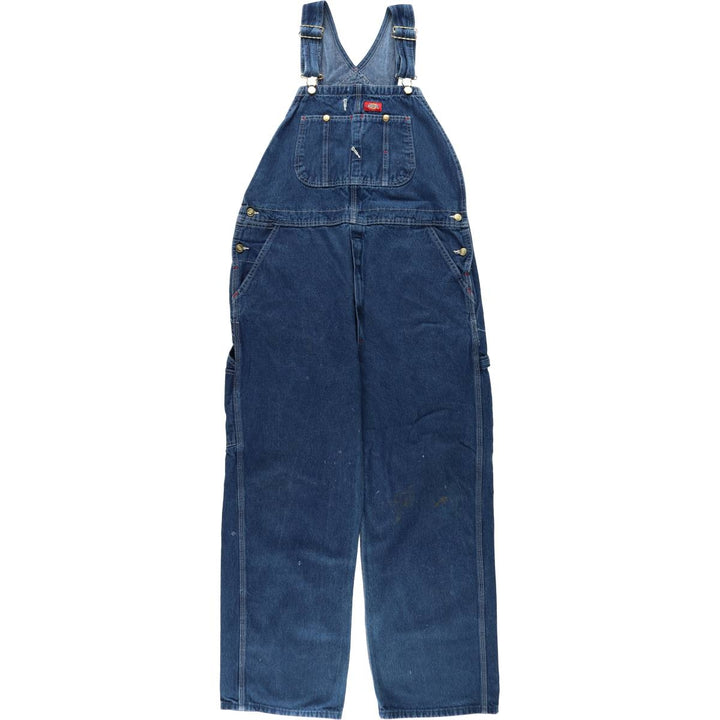 Dickies denim overalls for men, equivalent to W39 cotton blue type Vintage Second Hand