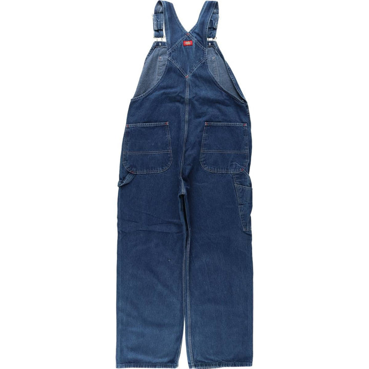 Dickies denim overalls for men, equivalent to W39 cotton blue type Vintage Second Hand