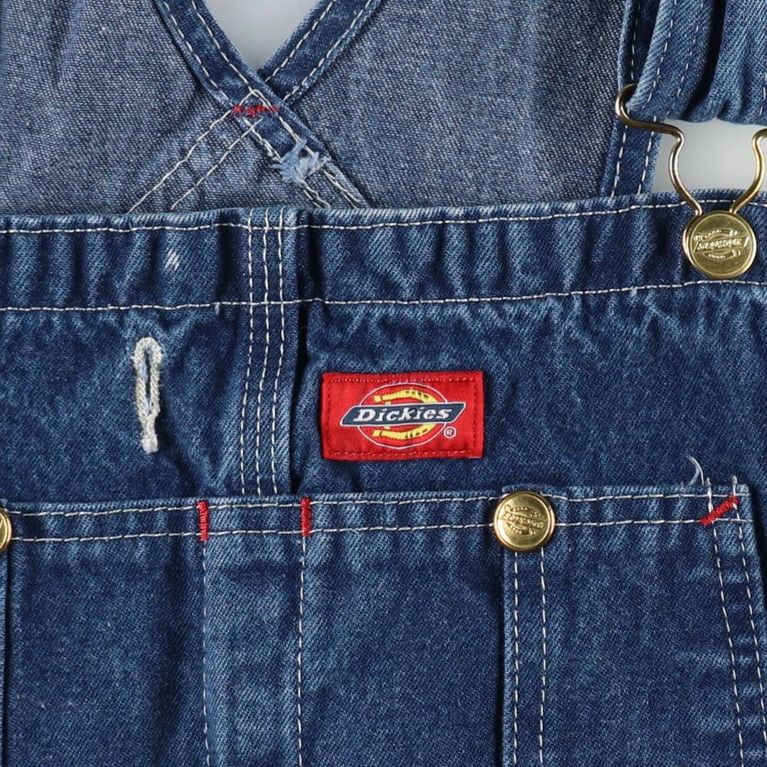 Dickies denim overalls for men, equivalent to W39 cotton blue type Vintage Second Hand