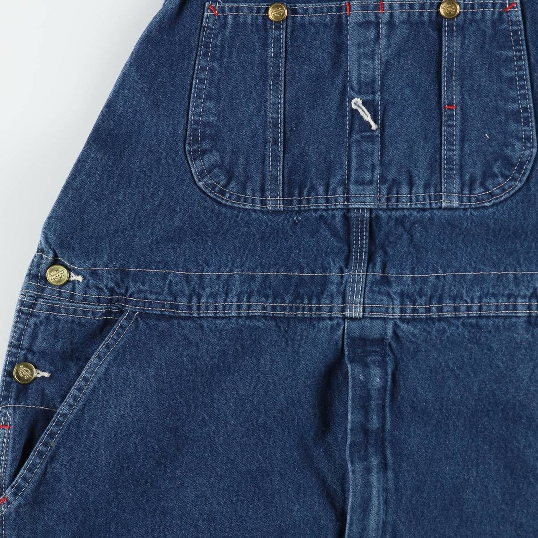 Dickies denim overalls for men, equivalent to W39 cotton blue type Vintage Second Hand