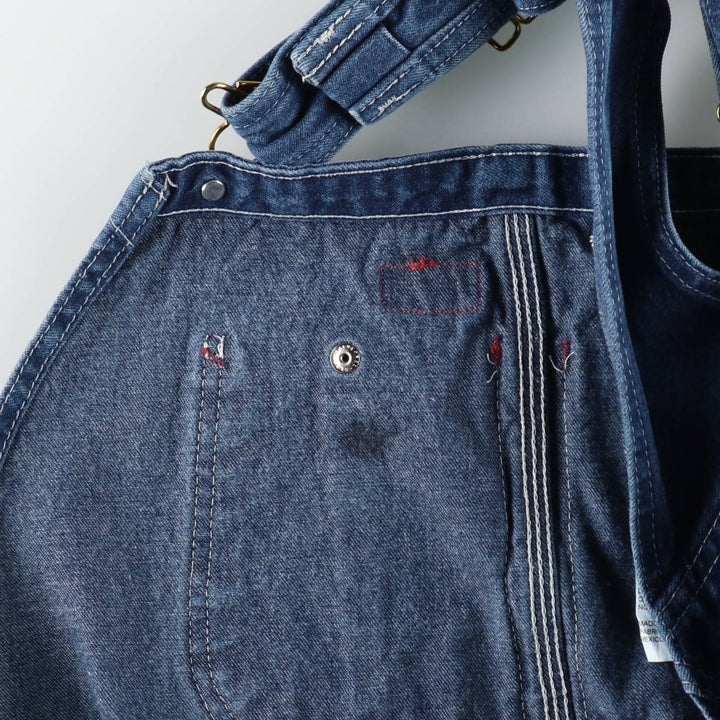 Dickies denim overalls for men, equivalent to W39 cotton blue type Vintage Second Hand