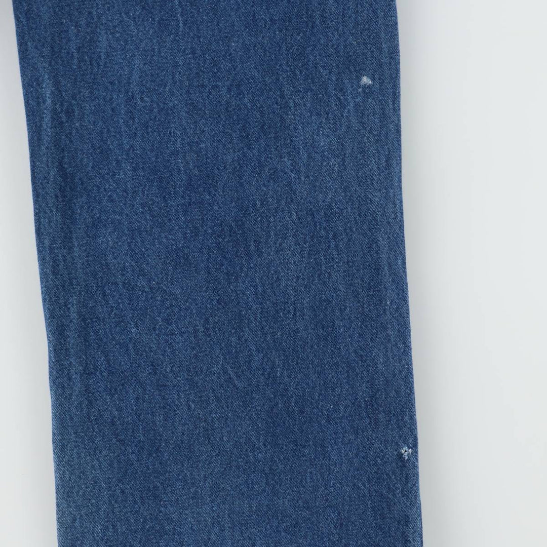 Round House denim overalls, made in the USA, men's size W34 (approx.), vintage. cotton blue type Vintage Second Hand