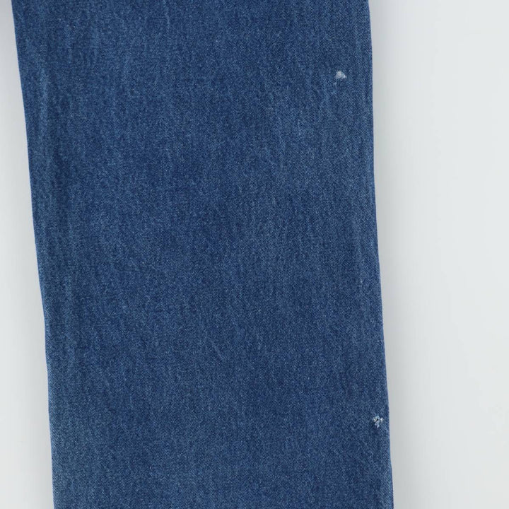 Round House denim overalls, made in the USA, men's size W34 (approx.), vintage. cotton blue type Vintage Second Hand