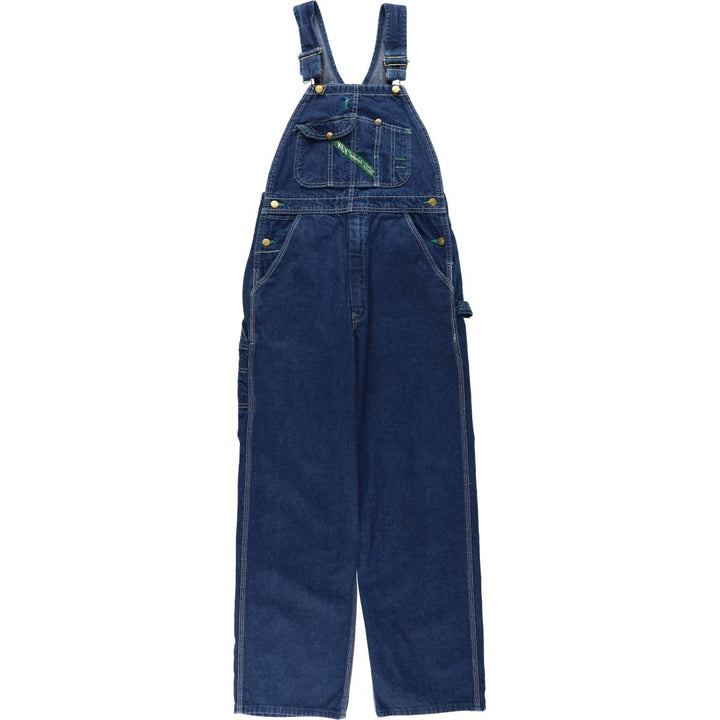 Key denim overalls, made in the USA, men's size W32 (approx.). cotton blue type Vintage Second Hand