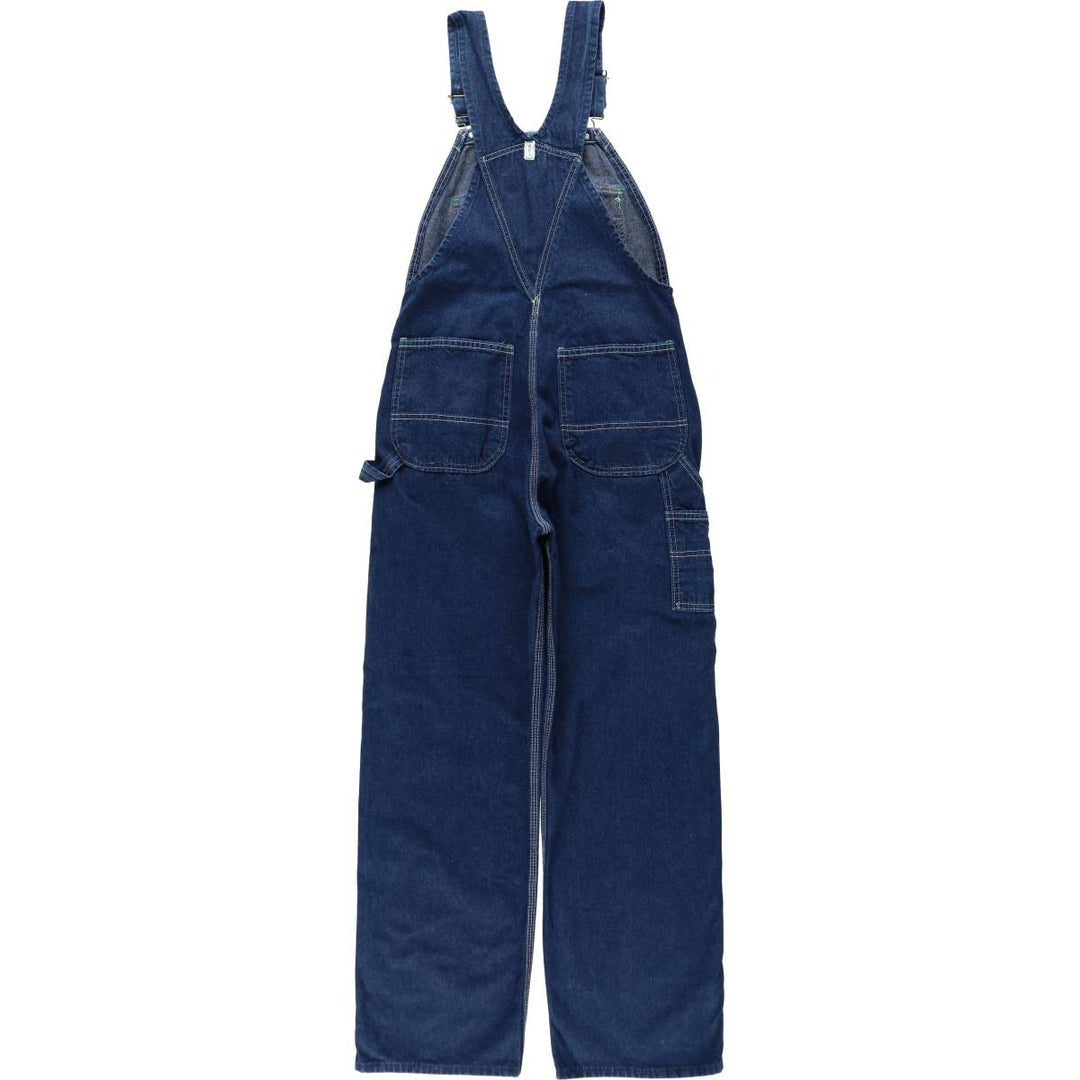 Key denim overalls, made in the USA, men's size W32 (approx.). cotton blue type Vintage Second Hand
