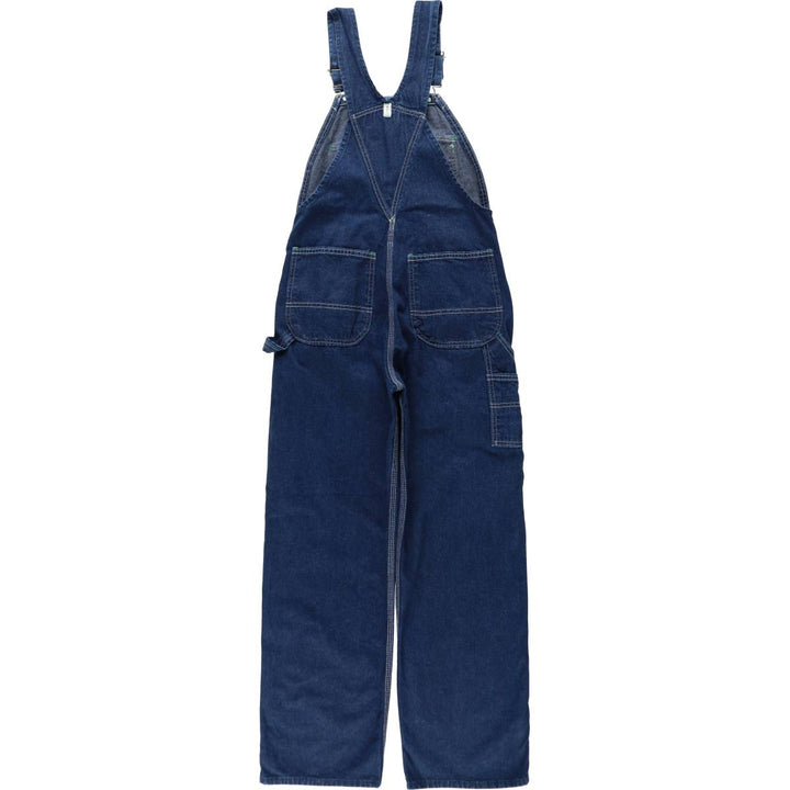 Key denim overalls, made in the USA, men's size W32 (approx.). cotton blue type Vintage Second Hand