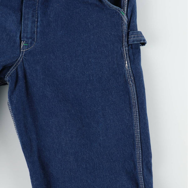 Key denim overalls, made in the USA, men's size W32 (approx.). cotton blue type Vintage Second Hand
