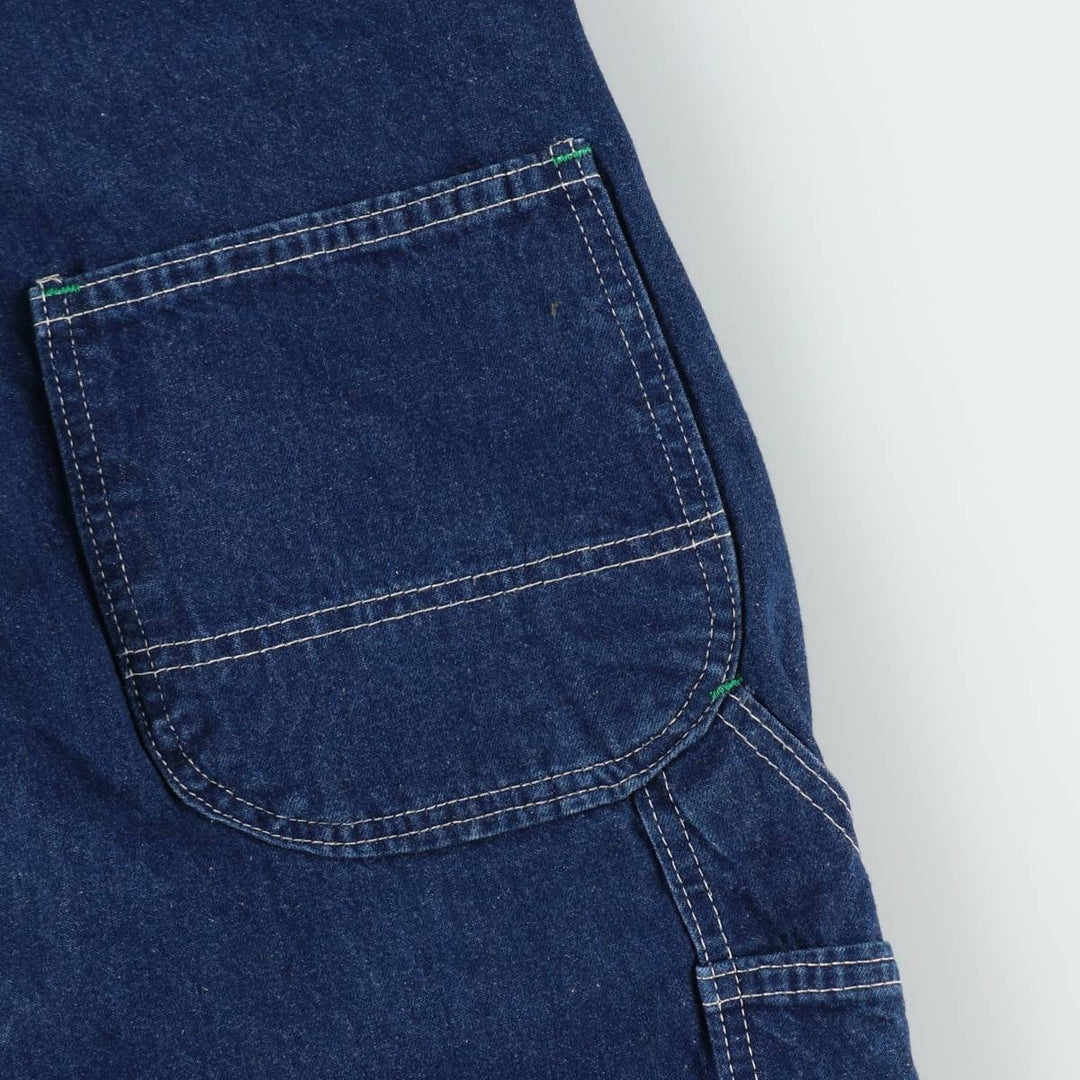 Key denim overalls, made in the USA, men's size W32 (approx.). cotton blue type Vintage Second Hand