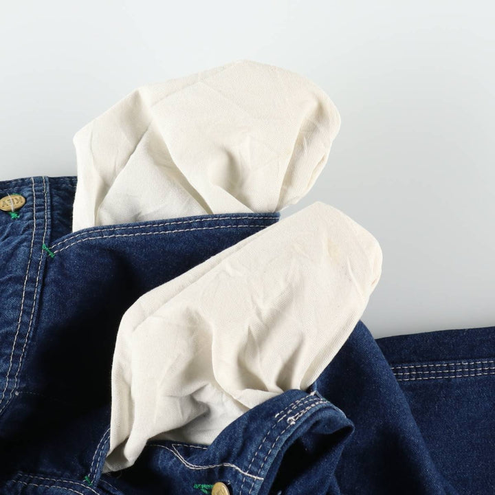 Key denim overalls, made in the USA, men's size W32 (approx.). cotton blue type Vintage Second Hand