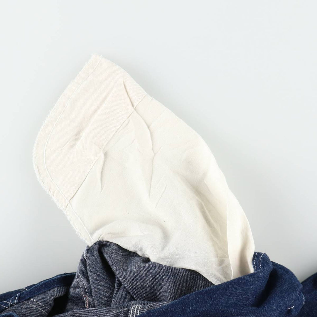 Dark navy 80s-90'S Dickies denim overalls, made in USA, men's size W38 equivalent, vintage. cotton blue type Vintage Second Hand