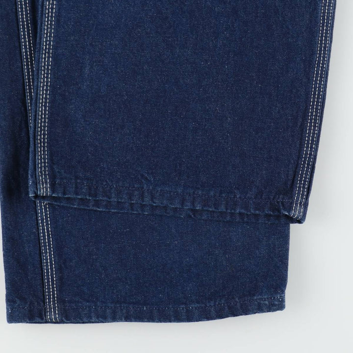 Dark navy 80s-90'S Dickies denim overalls, made in USA, men's size W38 equivalent, vintage. cotton blue type Vintage Second Hand