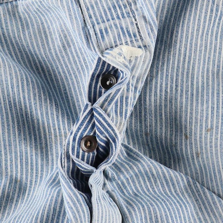 Dickies hickory stripe overalls, men's size W36 (approx.), vintage. cotton blue type Vintage Second Hand