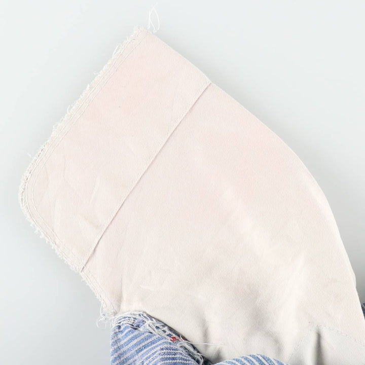 Dickies hickory stripe overalls, men's size W36 (approx.), vintage. cotton blue type Vintage Second Hand