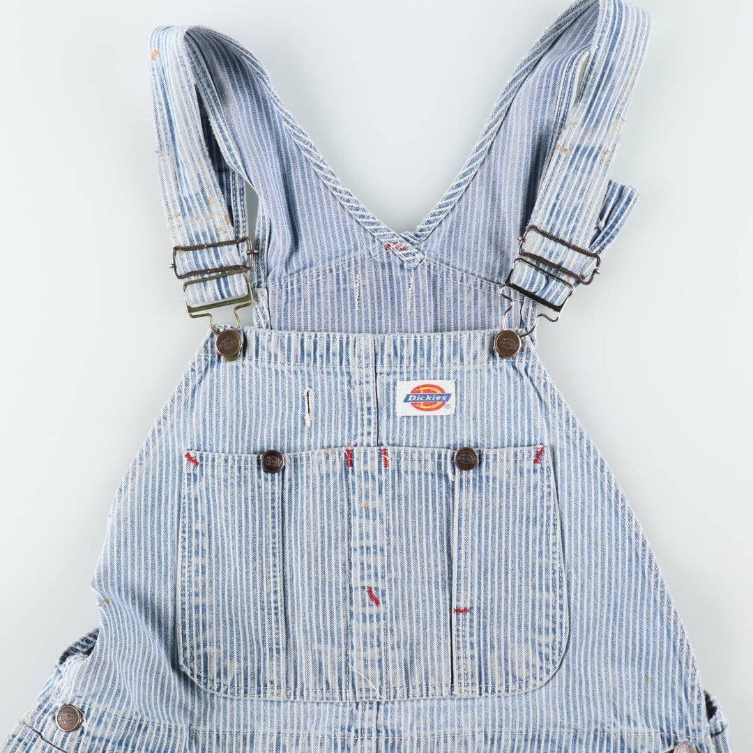 Dickies hickory stripe overalls, men's size W36 (approx.), vintage. cotton blue type Vintage Second Hand