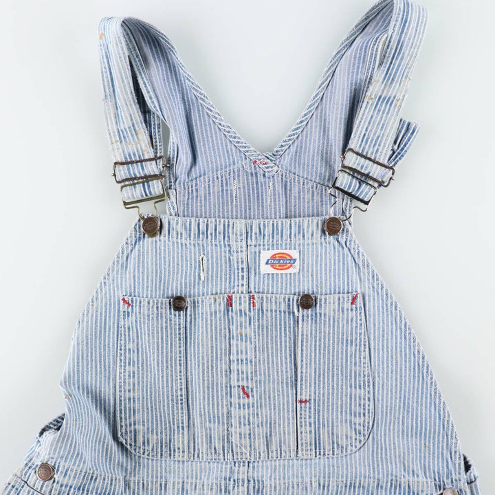 Dickies hickory stripe overalls, men's size W36 (approx.), vintage. cotton blue type Vintage Second Hand