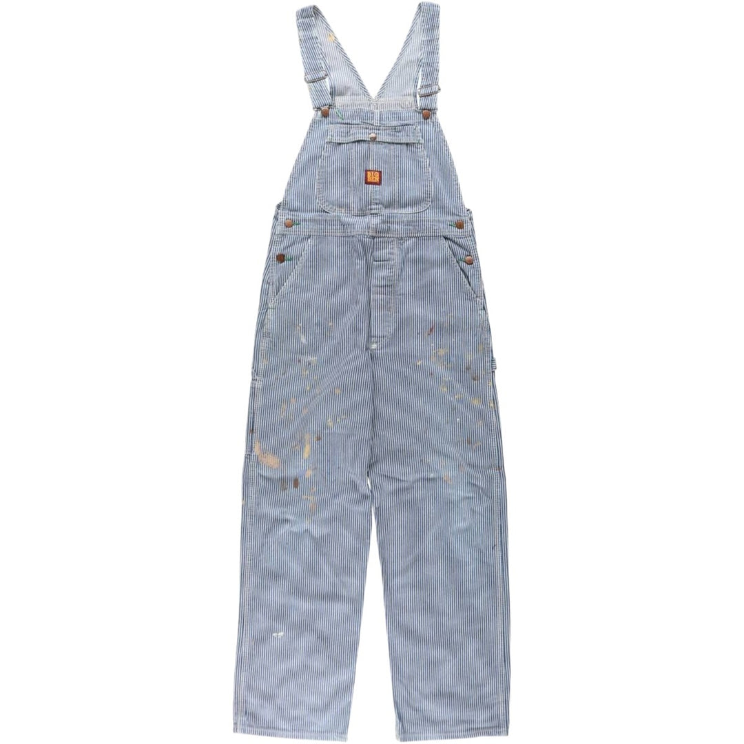 90'S Big Ben Hickory Stripe Denim Overalls, Made in USA, Men's W35 (approx.), Vintage cotton blue type Vintage Second Hand