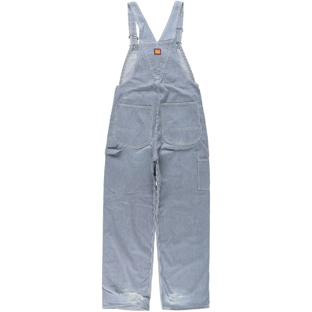 90'S Big Ben Hickory Stripe Denim Overalls, Made in USA, Men's W35 (approx.), Vintage cotton blue type Vintage Second Hand