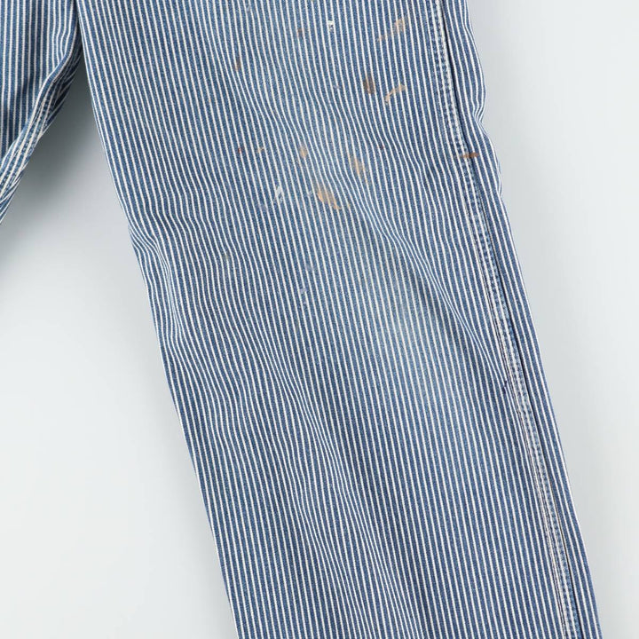 90'S Big Ben Hickory Stripe Denim Overalls, Made in USA, Men's W35 (approx.), Vintage cotton blue type Vintage Second Hand