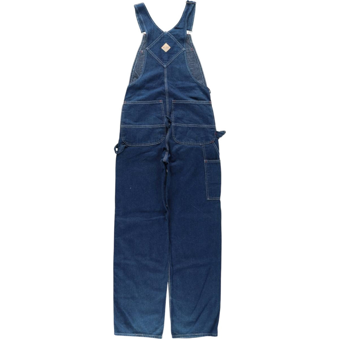 80s-90'S JC Penney BIG MAC denim overalls with apron, made in USA, men's size W31 (approx.), vintage. cotton blue type Vintage Second Hand