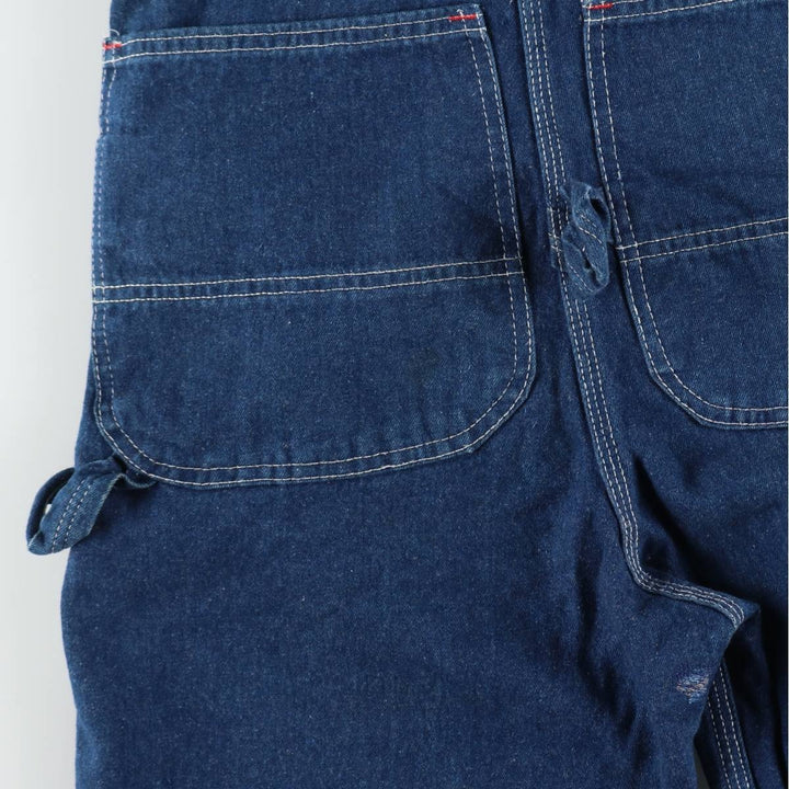 80s-90'S JC Penney BIG MAC denim overalls with apron, made in USA, men's size W31 (approx.), vintage. cotton blue type Vintage Second Hand