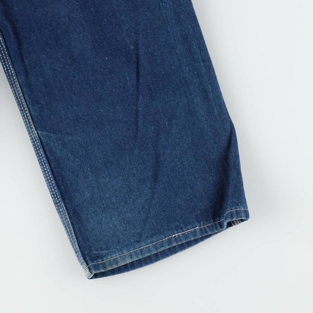 80s-90'S JC Penney BIG MAC denim overalls with apron, made in USA, men's size W31 (approx.), vintage. cotton blue type Vintage Second Hand