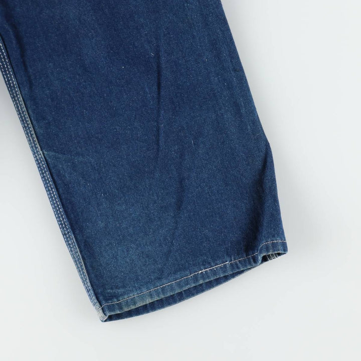 80s-90'S JC Penney BIG MAC denim overalls with apron, made in USA, men's size W31 (approx.), vintage. cotton blue type Vintage Second Hand