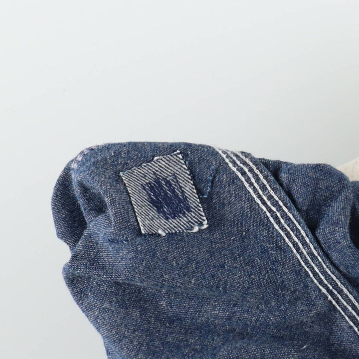 80s-90'S JC Penney BIG MAC denim overalls with apron, made in USA, men's size W31 (approx.), vintage. cotton blue type Vintage Second Hand
