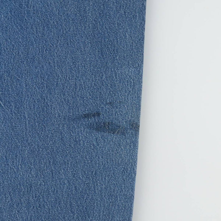 Carhartt logo patch denim overalls, men's size W43 (approx.) unclear blue type Vintage Second Hand