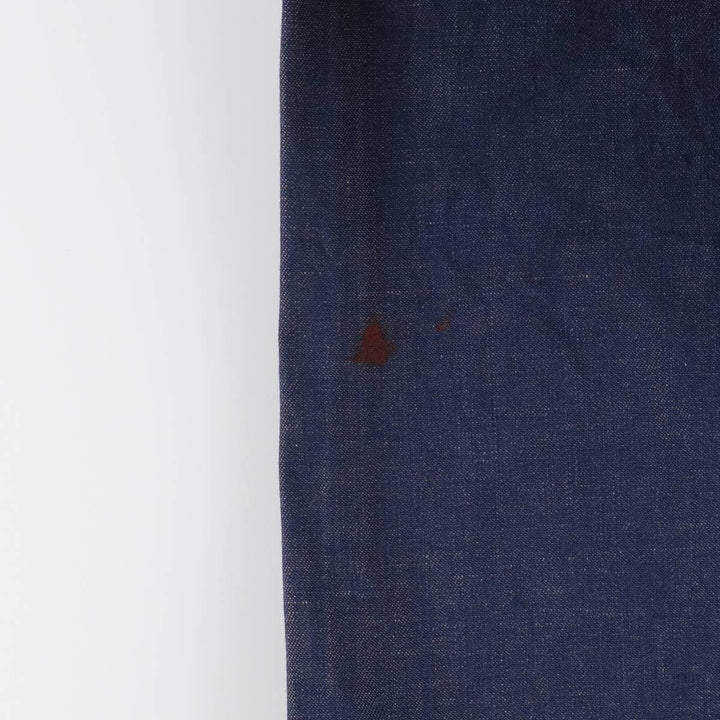 ~1970'S Sears Bat-Dyed Denim Overalls, Men's W36 (approx.), Vintage unclear navy blue type Vintage Second Hand