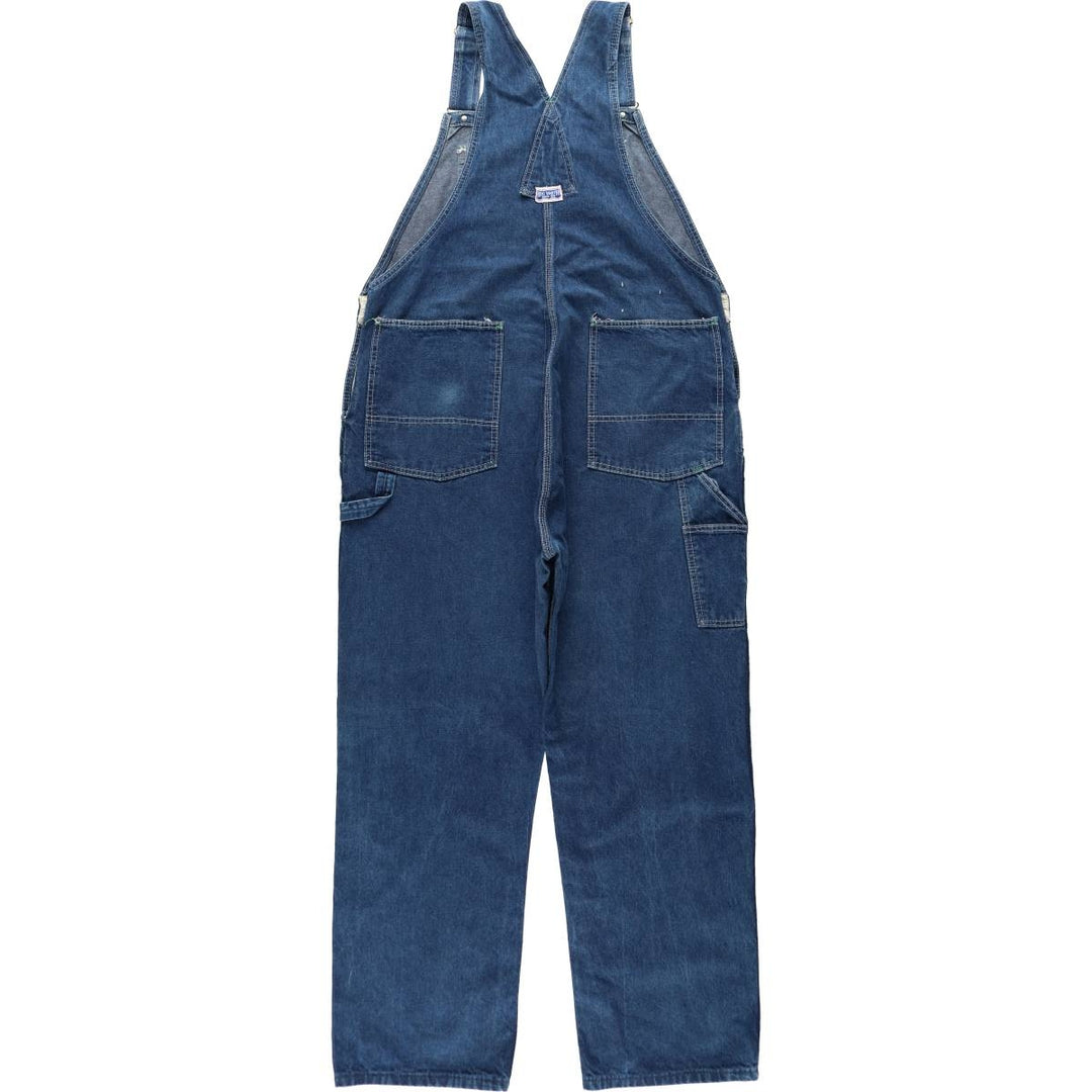 Big Smith denim overalls, made in the USA, men's size W42 (approx.). unclear blue type Vintage Second Hand