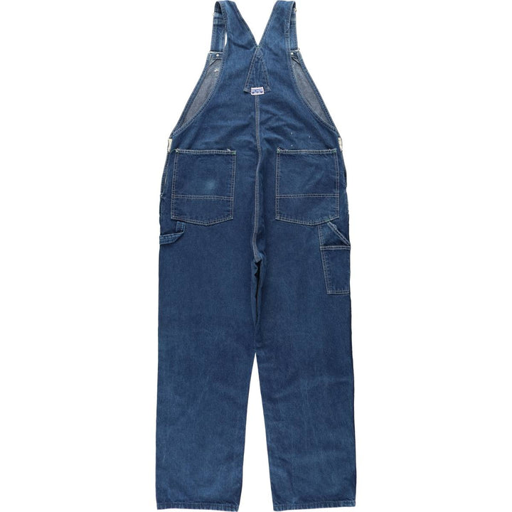Big Smith denim overalls, made in the USA, men's size W42 (approx.). unclear blue type Vintage Second Hand