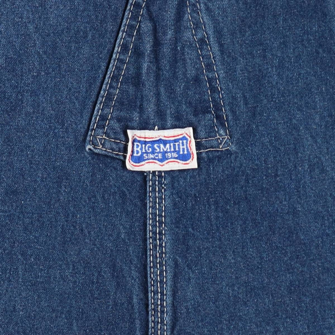 Big Smith denim overalls, made in the USA, men's size W42 (approx.). unclear blue type Vintage Second Hand