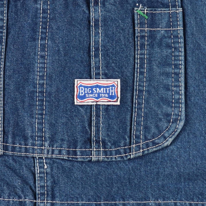 Big Smith denim overalls, made in the USA, men's size W42 (approx.). unclear blue type Vintage Second Hand