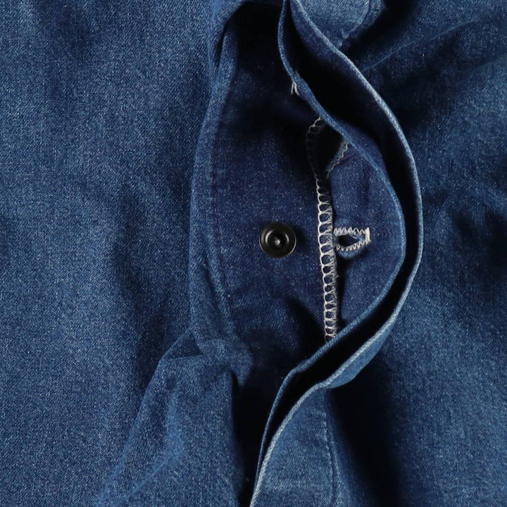 Big Smith denim overalls, made in the USA, men's size W42 (approx.). unclear blue type Vintage Second Hand