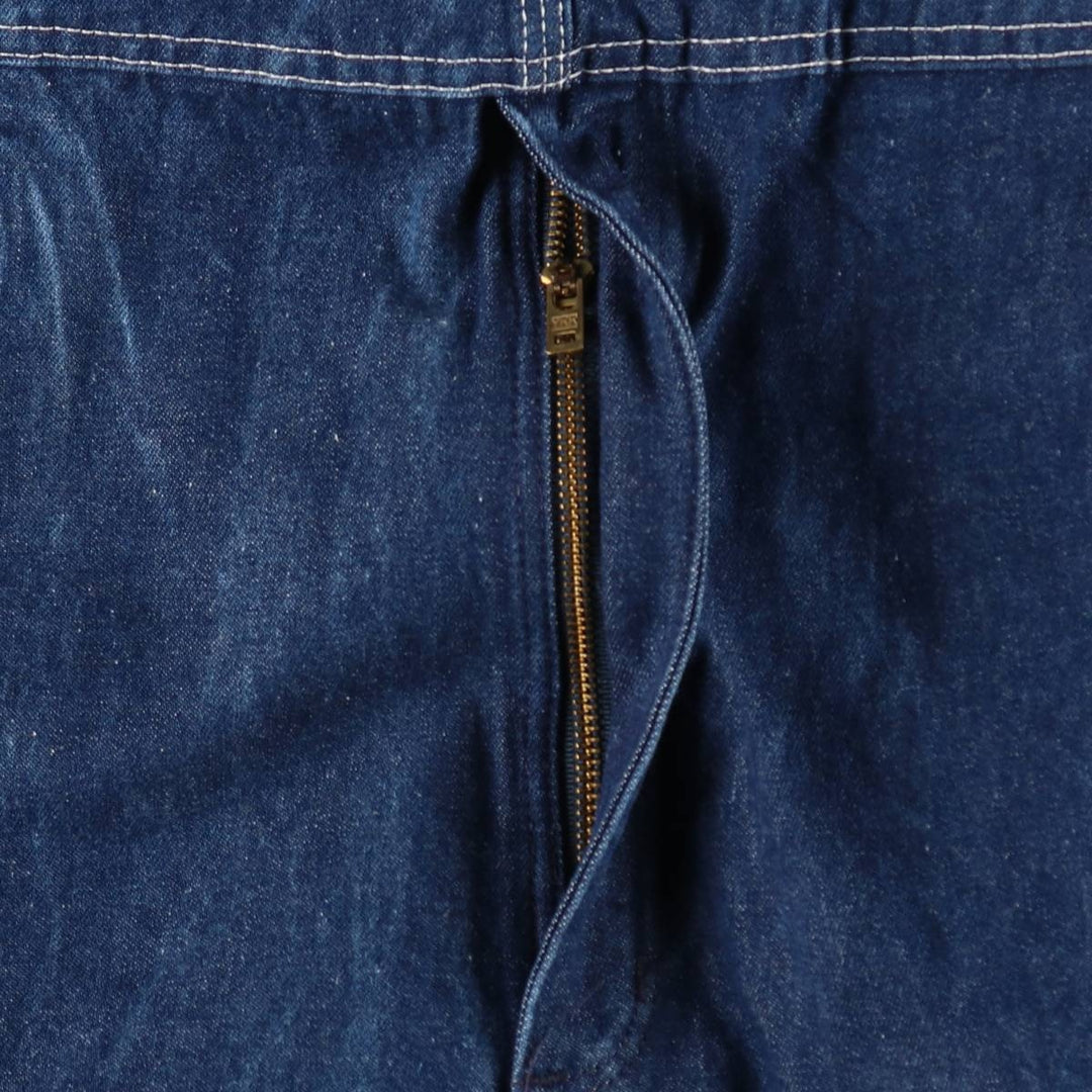 Carhartt denim overalls for men, equivalent to W38 cotton blue type Vintage Second Hand