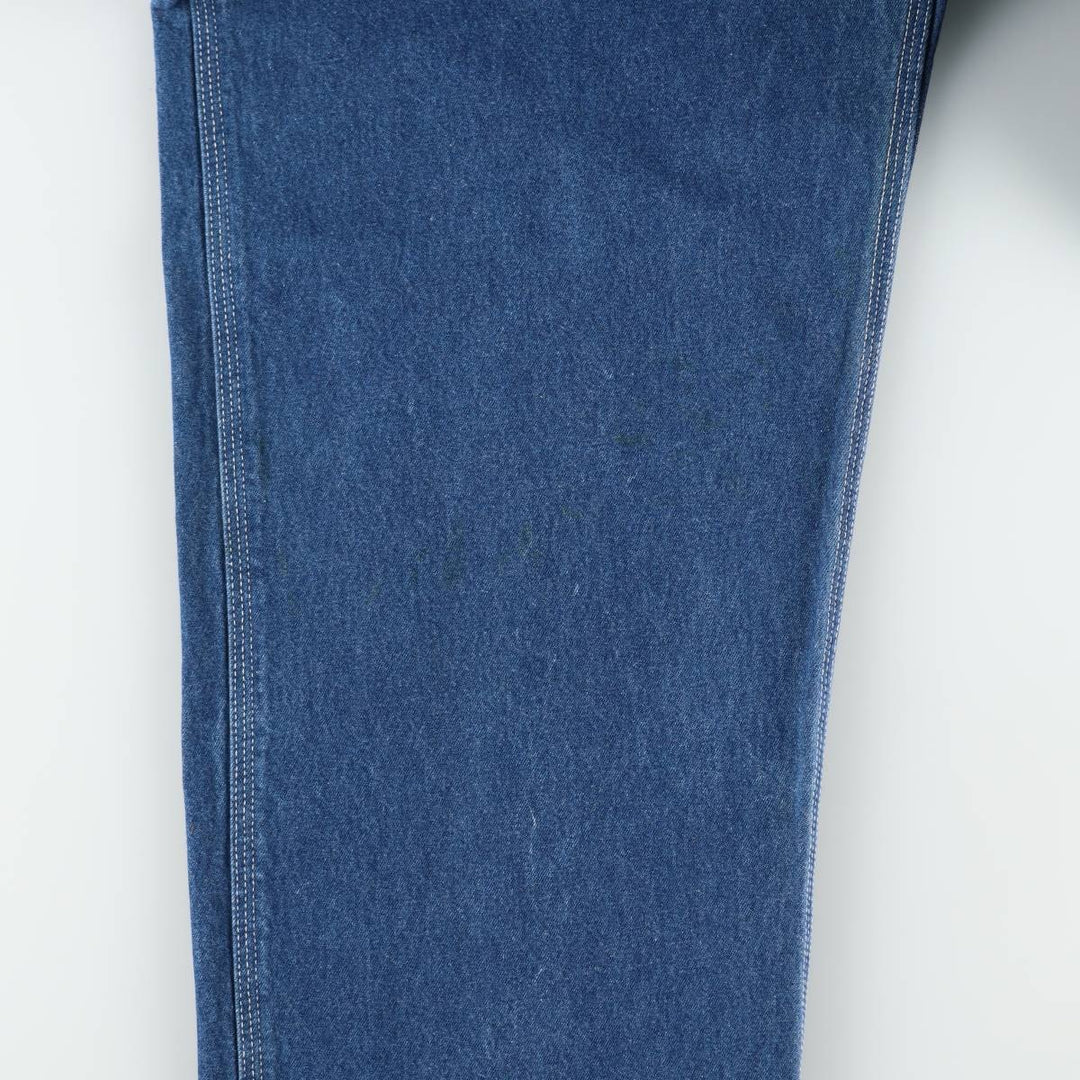 Carhartt logo patch denim overalls, men's size W42 (approx.) cotton blue type Vintage Second Hand