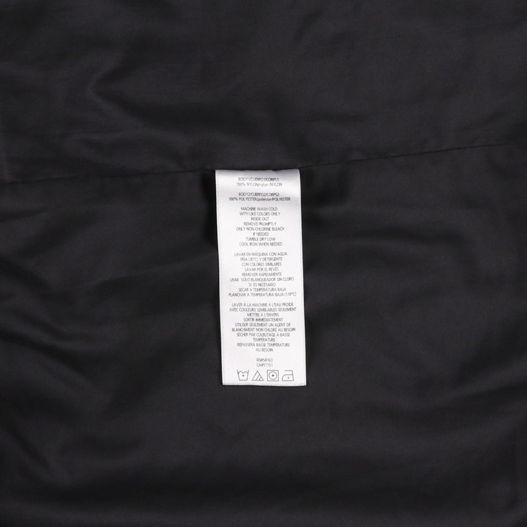 Calvin Klein PERFORMANCE Nylon Parka, Men's Size M (approx.) Nylon black type Vintage Second Hand